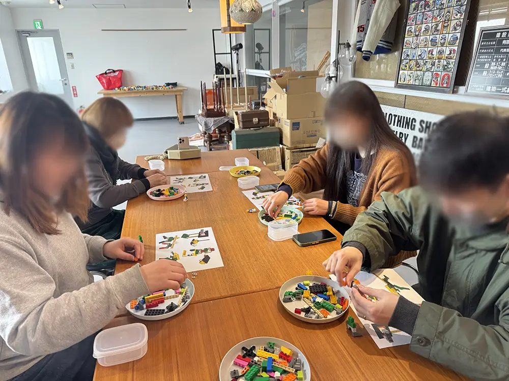 実際に作業をする4人